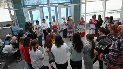 В Нижнекамске ученики нескольких школ собрались на «чувашские посиделки»