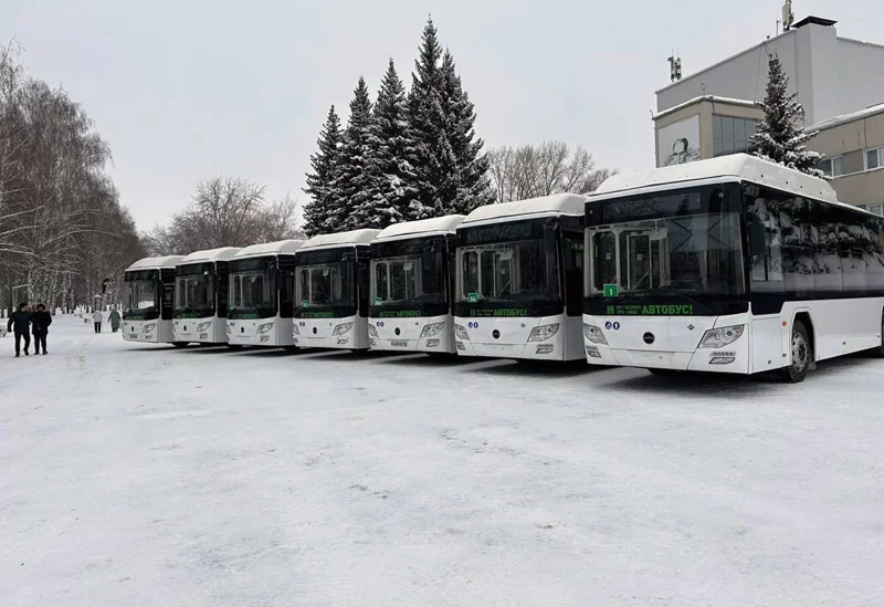 В Нижнекамск приехали новые автобусы