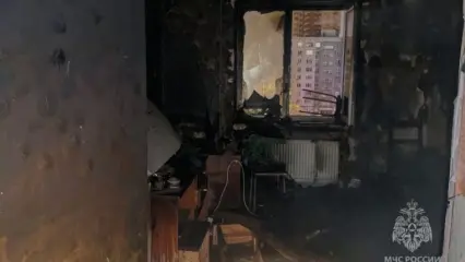 В Казани на пожаре спасли трёх человек