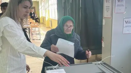 В Нижнекамском районе на выборах проголосовала 92-летняя труженица тыла