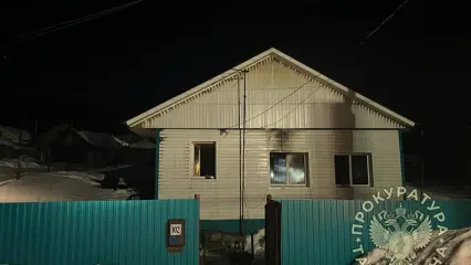 В Татарстане при пожаре в частном доме погибли два человека