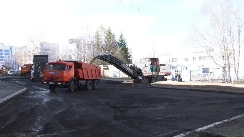 В Нижнекамске начался ремонт дворов по республиканской программе