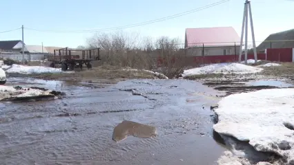 В двух сёлах Нижнекамского района затопило улицы