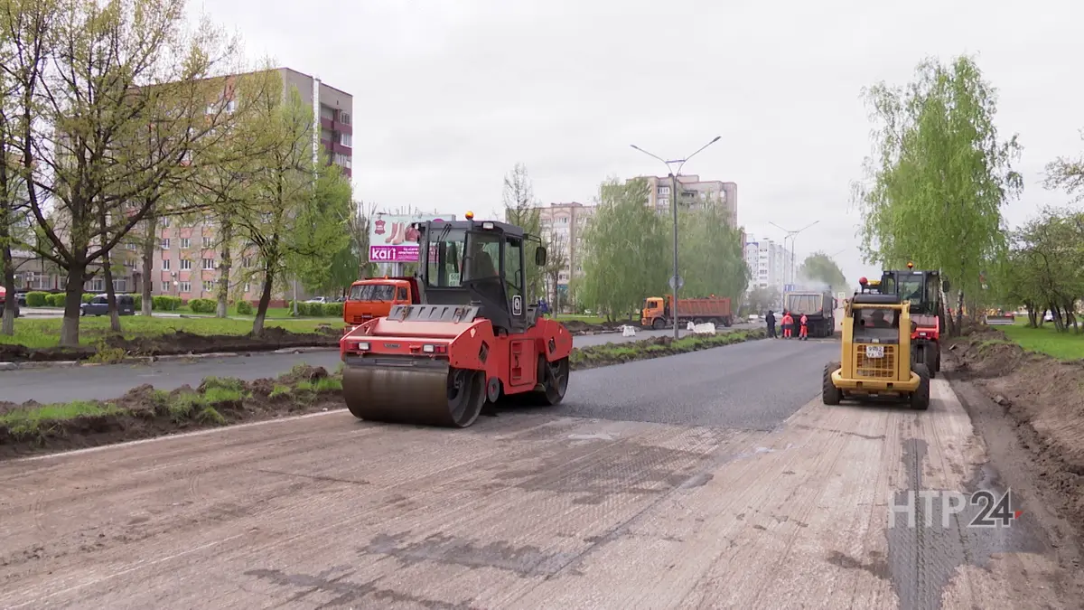 Ремонт дороги на ул. Корабельной в Нижнекамске — НТР 24