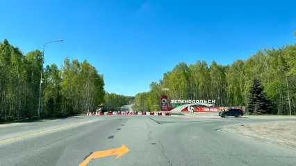 В Татарстане главный въезд в Зеленодольск закрыли на 2 месяца