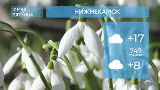 Прогноз погоды в Нижнекамске на 17-е мая 2024 года