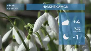Прогноз погоды в Нижнекамске на 4-е мая 2024 года