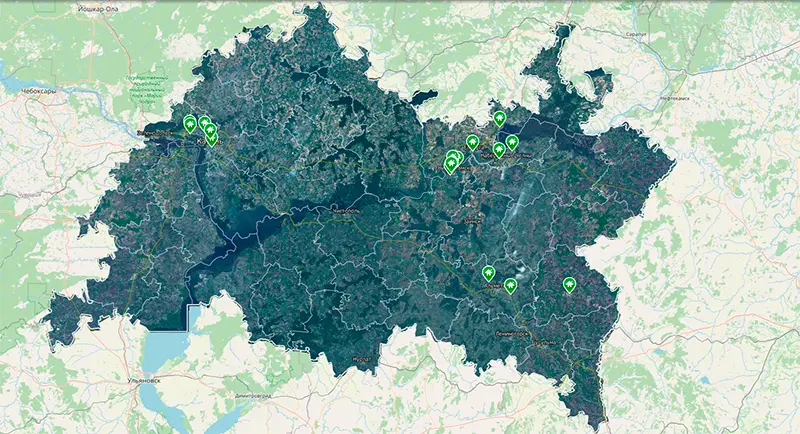 В Татарстане на экокарте появились данные о чистоте воздуха