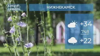 Прогноз погоды в Нижнекамске на 6-е июля 2024 года