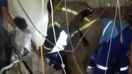 В Челнах рабочий пострадал при обрушении стены в ремонтируемой аптеке