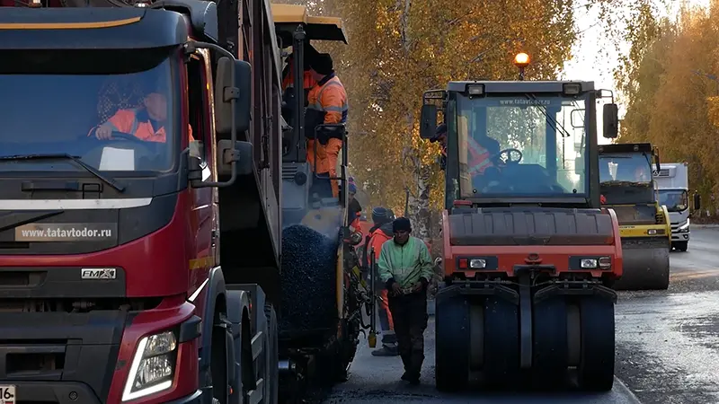 В Нижнекамске по нацпроекту отремонтировали дорогу на ул. Корабельной