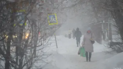 В воскресенье Татарстан накроет метель с мокрым снегом