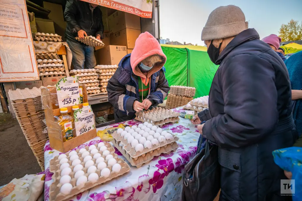 На сельхозярмарках в Татарстане продано продукции более чем на 1 млрд рублей