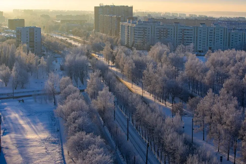 Нижнекамцам показали, как выглядел город в начале декабря 2023 года