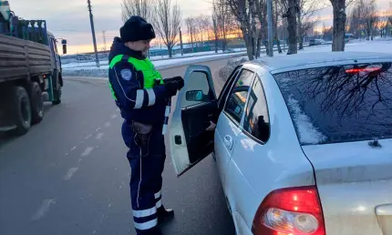 В Нижнекамске поймали 8 непристёгнутых водителей