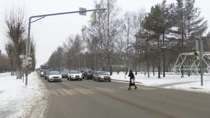 Нижнекамским водителям напомнили о необходимости снижать скорость у пешеходных переходов