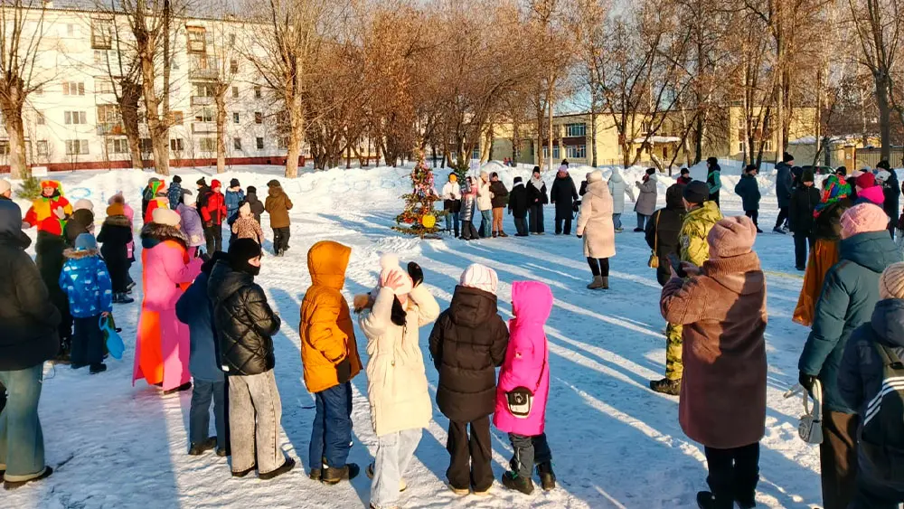 В Нижнекамске устроили праздник «Зимние забавы»