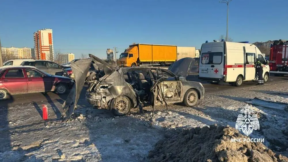 В Челнах на ходу взорвался китайский автомобиль