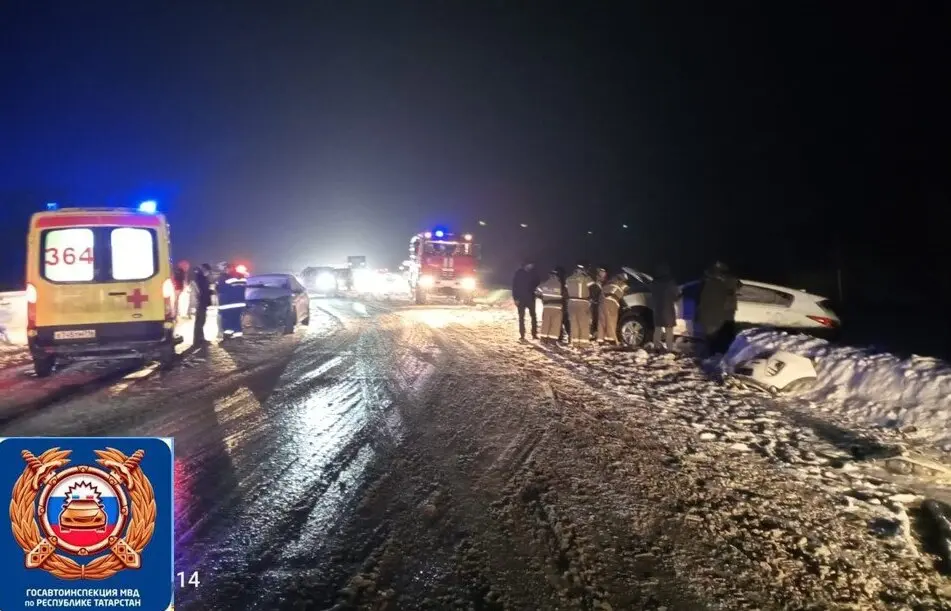 Вечером пятого января на трассе в Лаишевском районе РТ произошло серьезное ДТП.