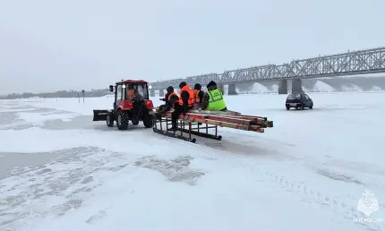 В Татарстане открылась первая ледовая переправа - НТР 24