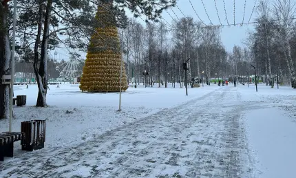 Обзор новогоднего парка «Семья» в Нижнекамске - НТР 24