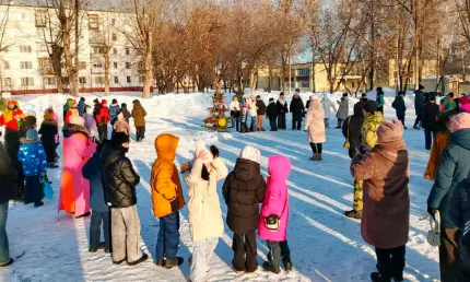 В Нижнекамске устроили праздник «Зимние забавы»