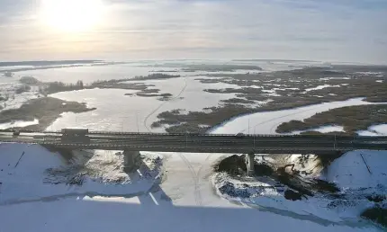 На участках реконструкции трассы М-7 в Татарстане построили 4 моста - НТР 24