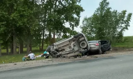 Под Нижнекамском перевернулся автомобиль - НТР 24