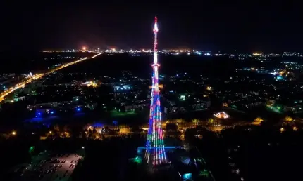На нижнекамской телебашне появится тематическая иллюминация на 1 Мая - НТР 24