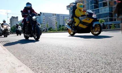 В Нижнекамске открыли мотосезон масштабным пробегом колонны из 400 мотоциклов - НТР 24