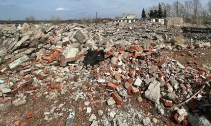 В Камских Полянах нашли гигантскую свалку из боя кирпича и бетона - НТР 24