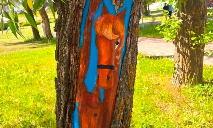 В Нижнекамске на деревьях появились рисунки на мотивы из картин Фатхутдинова - НТР 24