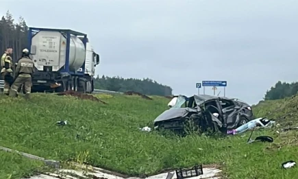 На М-12 в обход Нижнекамска перевернулась иномарка, погибла женщина-водитель - НТР 24