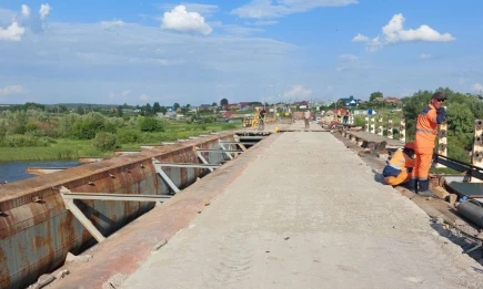 Как идёт ремонт на мосту через Шешму - НТР 24