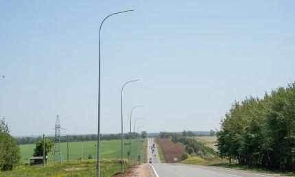 На трассе Челны – Нижнекамск начали монтаж опор освещения - НТР 24