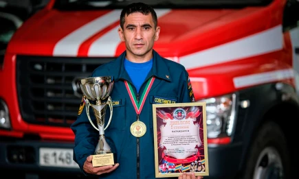 Пожарный из Нижнекамска одержал юбилейную победу в республиканском конкурсе - НТР 24