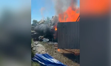 Гражданский дрон упал на частный дом в Казани - НТР 24