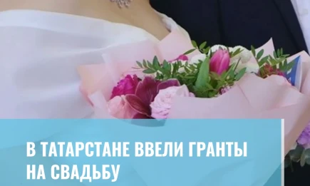 В Татарстане ввели гранты на свадьбу - НТР 24