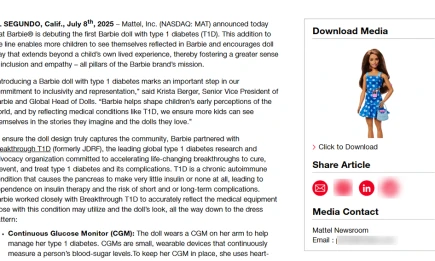 Mattel выпустит первую куклу Барби с диабетом I типа - НТР 24
