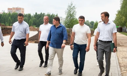 Строительство сквера в Нижнекамске: когда завершится первый этап - НТР 24