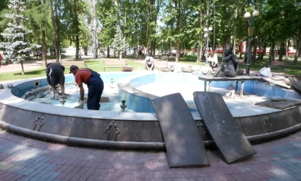 Фонтаны Нижнекамска оживают: началось восстановление после простоя - НТР 24