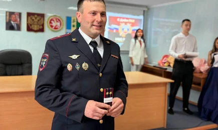 Начальнику ГАИ Нижнекамска Ильдару Ахметзянову присвоено звание «подполковник полиции» - НТР 24