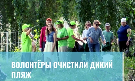 Волонтёры очистили дикий пляж в Нижнекамске - НТР 24