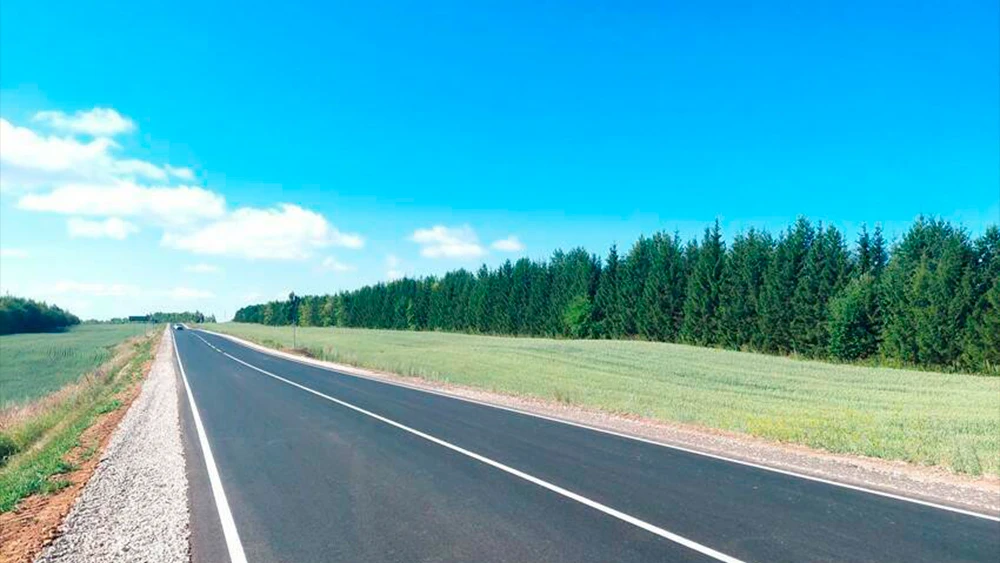 Обновлённая дорога в Татарстане