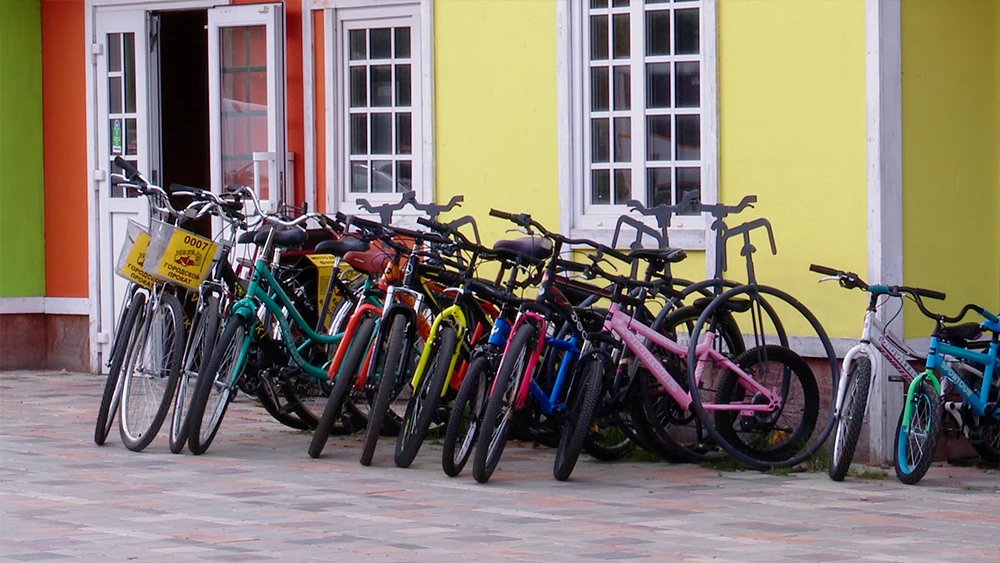 Велосипеды в парке «Велики» в Нижнекамске