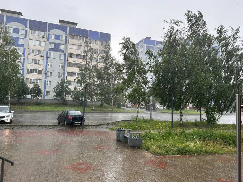 летний дождь в Нижнекамске