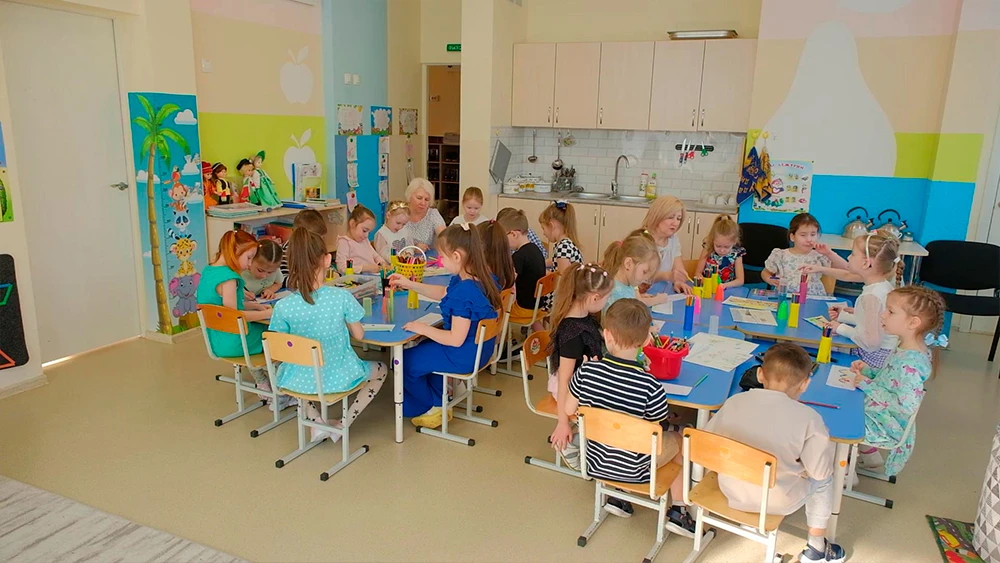 Дети в детском саду в Нижнекамске