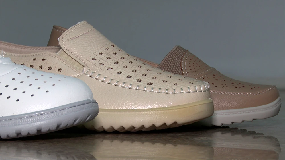 Летние женские туфли с перфорацией