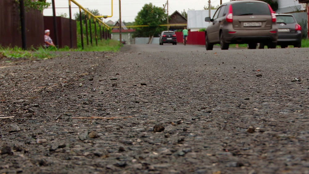 Новая дорога в селе Нижнее Афанасово