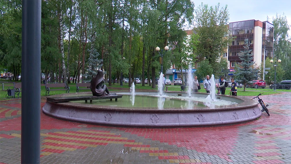 Фонтан в парке имени Тукая в Нижнекамске